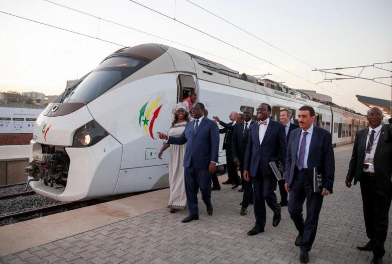 Le TER (train express régional) de Dakar