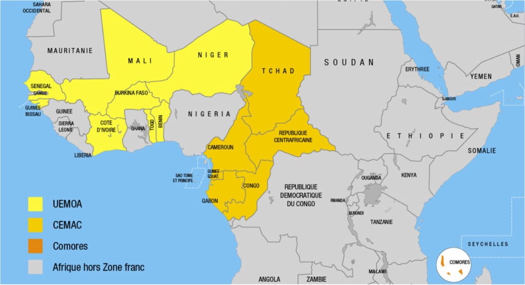 Pays de la zone franc la zone franc